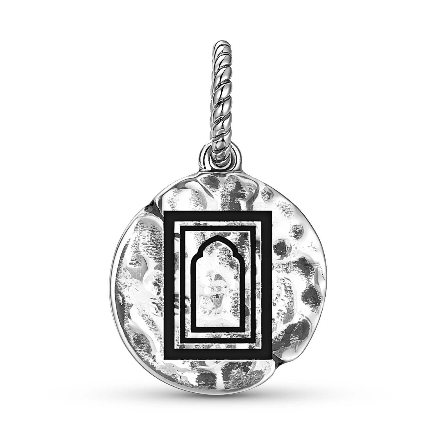Sterling Silver Prayer Mat Dangle Charm