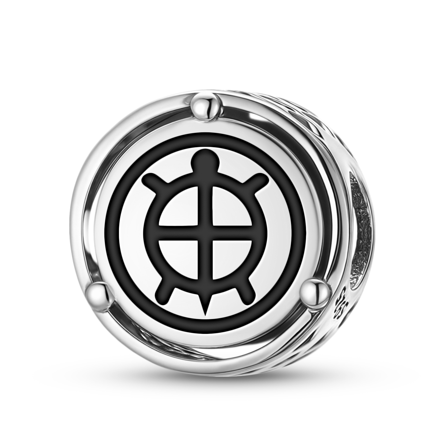 925 Sterling Silver Lakota Sioux Tortoise Umbilical Bag Charms For Bracelets & Necklaces Pendants Beads Jewelry Fit Pan Bracelet Charm Ethnic Cultural Symbols Gifts For Women