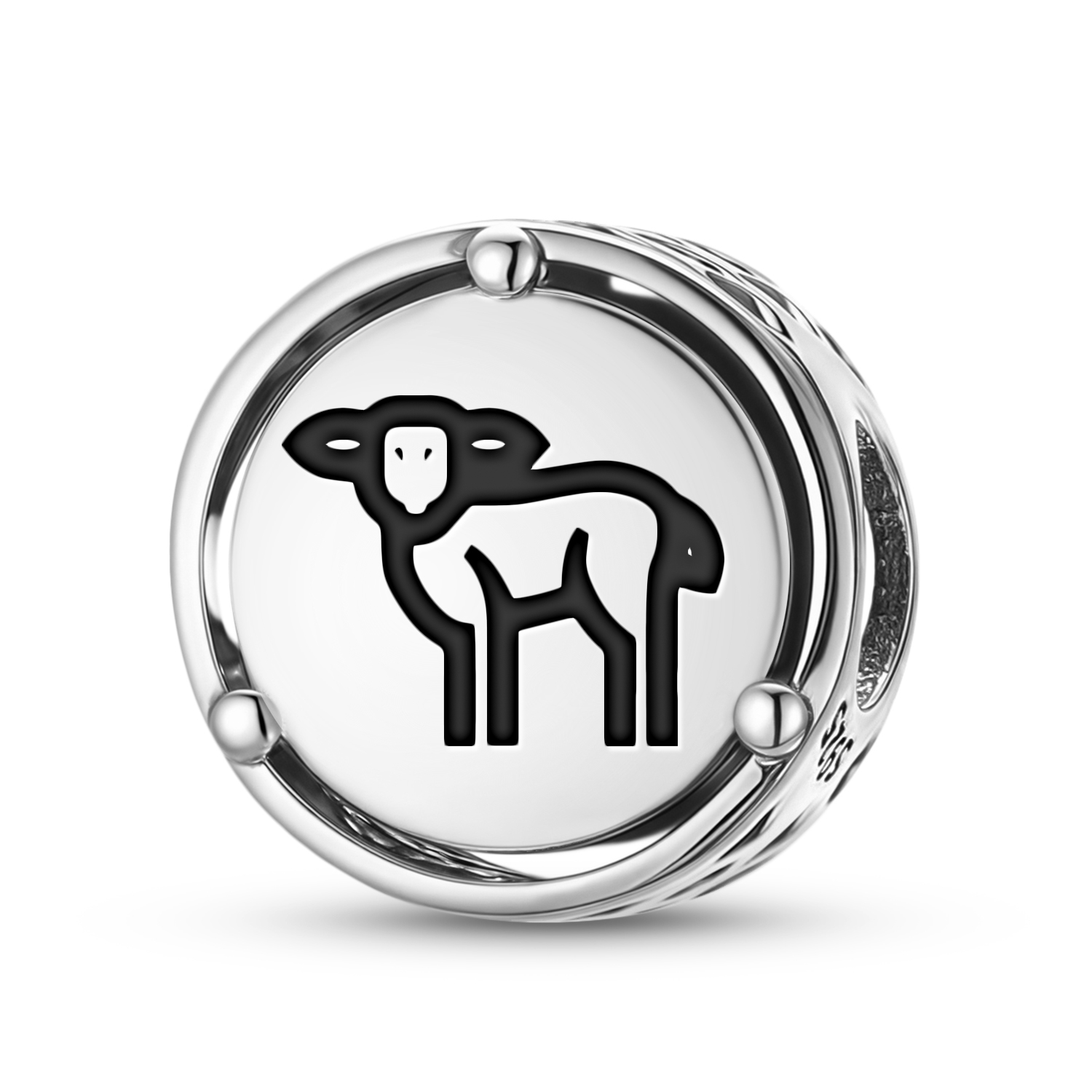 Sterling Silver Lamb Charm Pendant